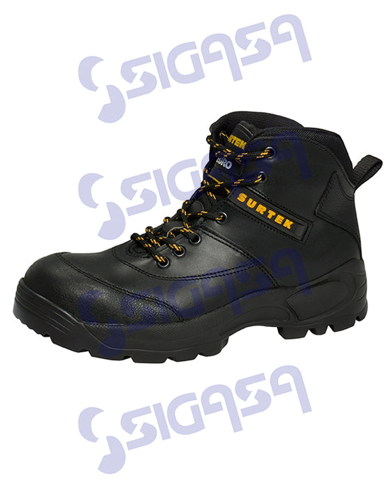 BOTA SURTEK 137515 SEGURIDAD # 7-1/2 CASQUILLO METAL NEGRA