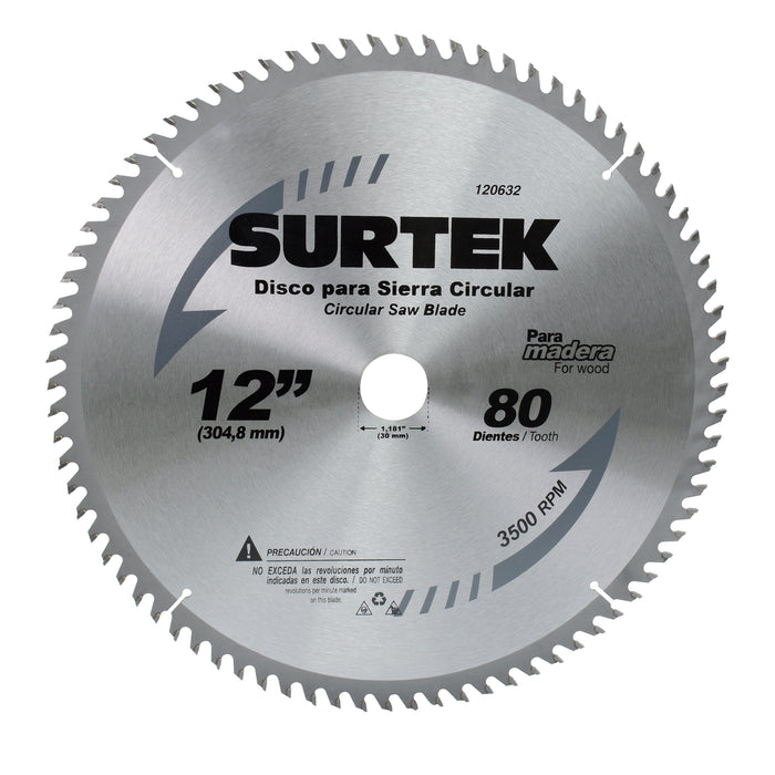 sierra circular 120620 10" 30 dientes surtek - SIGASA