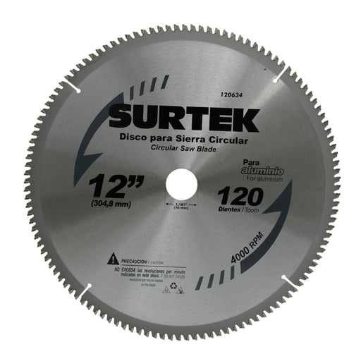 sierra circular 120634 12" 120 dientes surtek - SIGASA