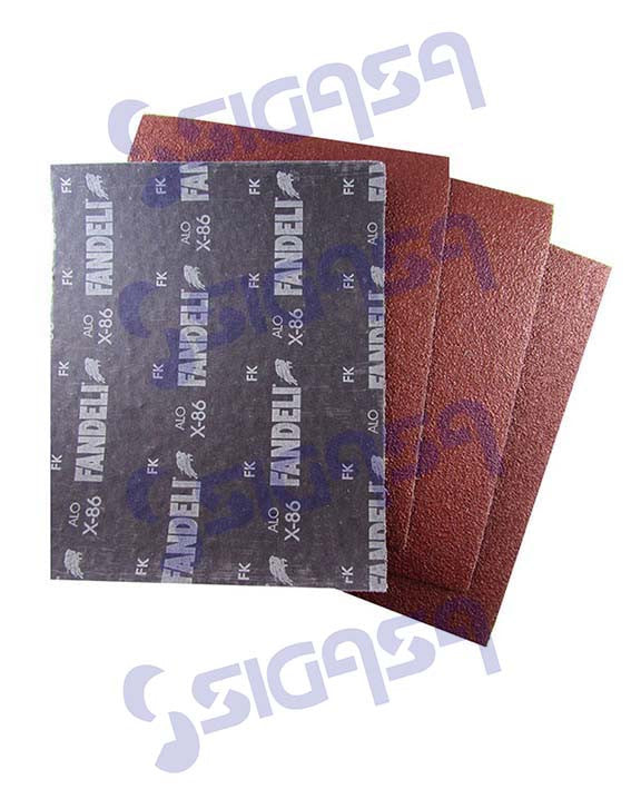 Lija hoja x-86 # 060 (oxido de aluminio) fandeli - Sigasa — SIGASA