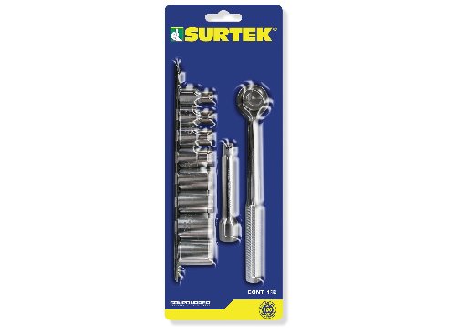 JGO SURTEK A01M DADOS Y MATRACA  MM 1/2 10 PZA