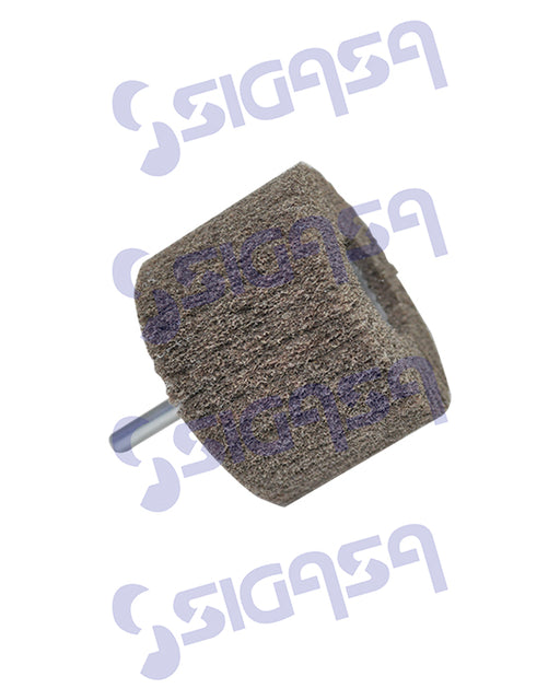 rueda 1640 fibra medio (80) c/vastago 2x1/4 (50mmx6.4mm) - SIGASA