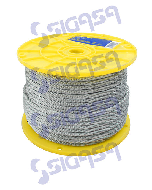 cable acero surtek ca1/4r rollo c/75mt/7x7/2,166kg - SIGASA