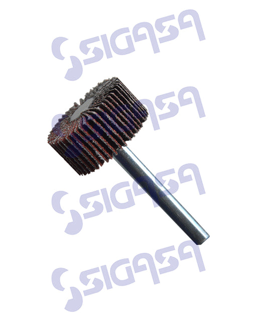 rueda flap 902 1x1/2x1/4 g-80 c/vastago* - SIGASA
