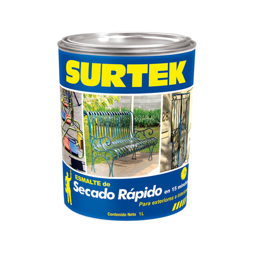 pintura surtek sp40200 esmalte blanco 1 lt secado rapido - SIGASA