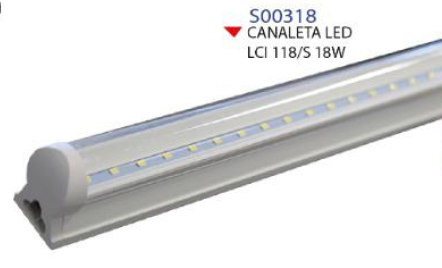 LUMINARIO DC LITE LED 18w/65k CLARO INTEGRADO 1.20mts 100-265v S00318
