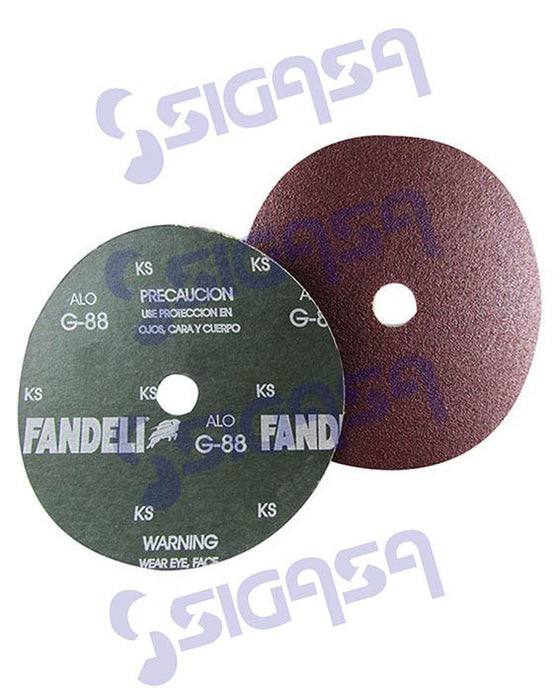 lija disco g-88 de 4 1/2" # 100 (7/8") fandeli - SIGASA