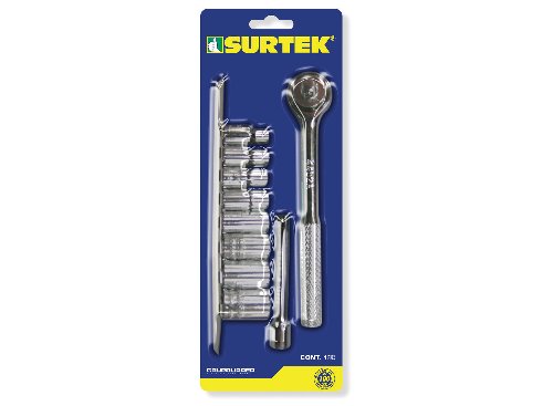 JGO SURTEK A03S DADOS STD 1/4 C/10 PZA